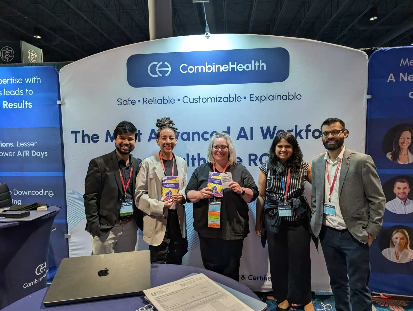 A picture showing customers and team members of CombineHealth, a leading ai revenue cycle management solutions provider